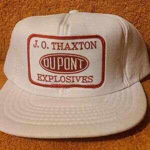 Vintage 1980s Dupont Explosives Snapback Trucker Hat J.O. Thaxton New Old Stock